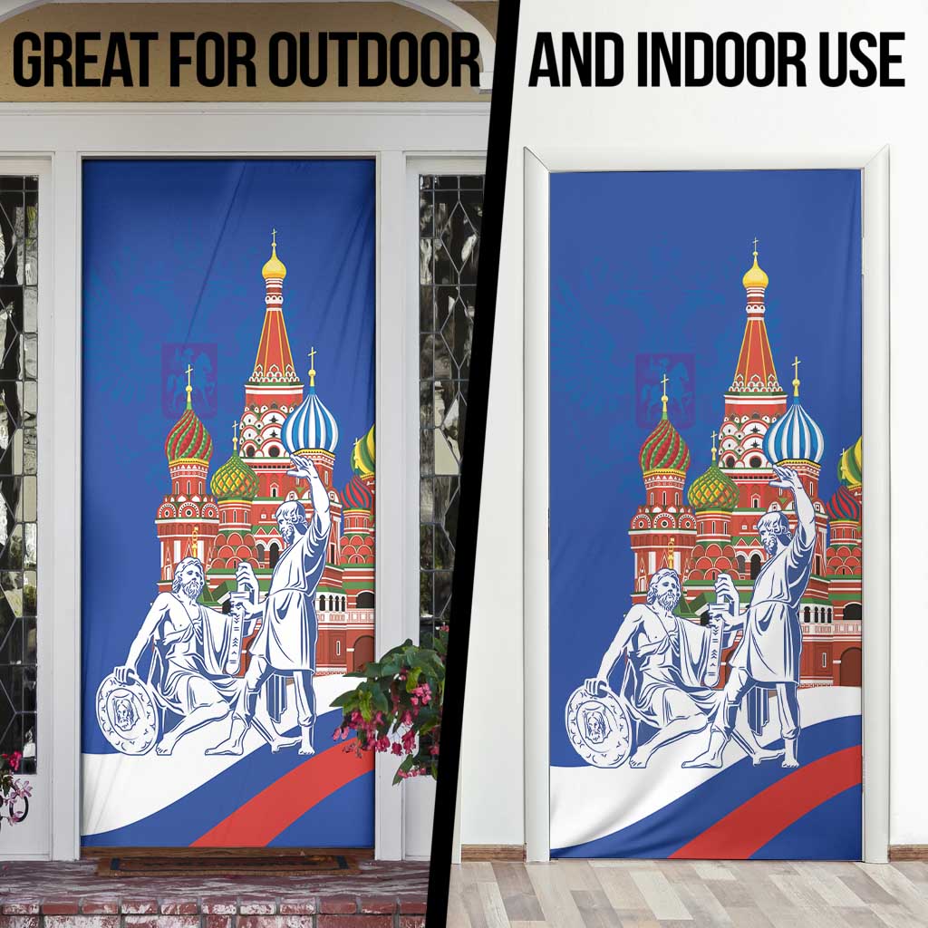 Russia National Unity Day Door Cover Minin And Pozharsky Monument - Wonder Print Shop