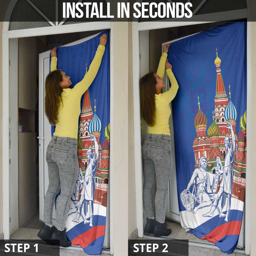 Russia National Unity Day Door Cover Minin And Pozharsky Monument - Wonder Print Shop