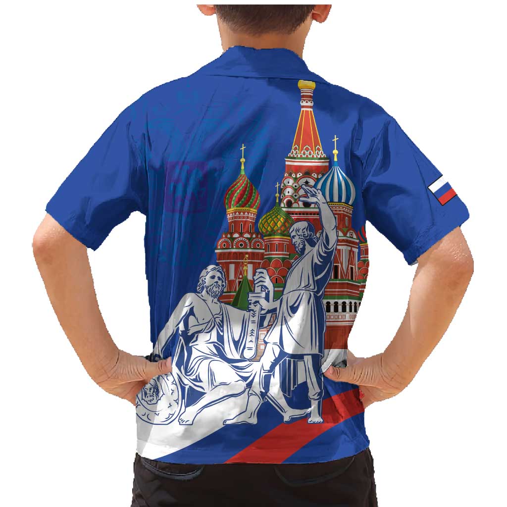 Russia National Unity Day Family Matching Mermaid Dress and Hawaiian Shirt Minin And Pozharsky Monument - Wonder Print Shop