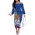 Russia National Unity Day Family Matching Off The Shoulder Long Sleeve Dress and Hawaiian Shirt Minin And Pozharsky Monument - Wonder Print Shop