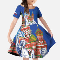 Russia National Unity Day Family Matching Off Shoulder Maxi Dress and Hawaiian Shirt Minin And Pozharsky Monument - Wonder Print Shop