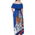 Russia National Unity Day Family Matching Off Shoulder Maxi Dress and Hawaiian Shirt Minin And Pozharsky Monument - Wonder Print Shop