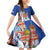 Russia National Unity Day Family Matching Off Shoulder Short Dress and Hawaiian Shirt Minin And Pozharsky Monument - Wonder Print Shop