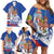 Russia National Unity Day Family Matching Off Shoulder Short Dress and Hawaiian Shirt Minin And Pozharsky Monument - Wonder Print Shop
