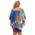 Russia National Unity Day Family Matching Off Shoulder Short Dress and Hawaiian Shirt Minin And Pozharsky Monument - Wonder Print Shop