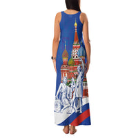 Russia National Unity Day Family Matching Tank Maxi Dress and Hawaiian Shirt Minin And Pozharsky Monument - Wonder Print Shop