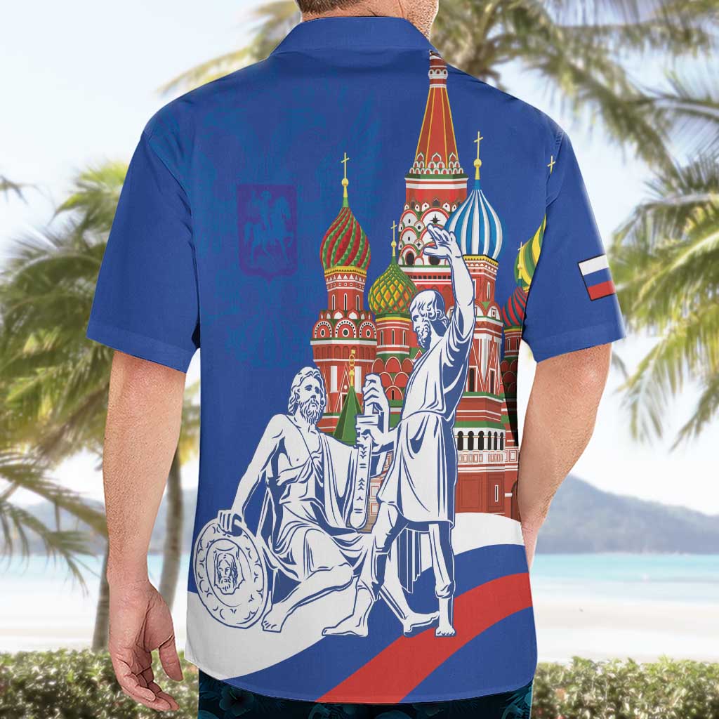 Russia National Unity Day Hawaiian Shirt Minin And Pozharsky Monument - Wonder Print Shop