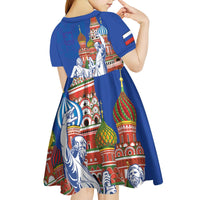 Russia National Unity Day Kid Short Sleeve Dress Minin And Pozharsky Monument - Wonder Print Shop