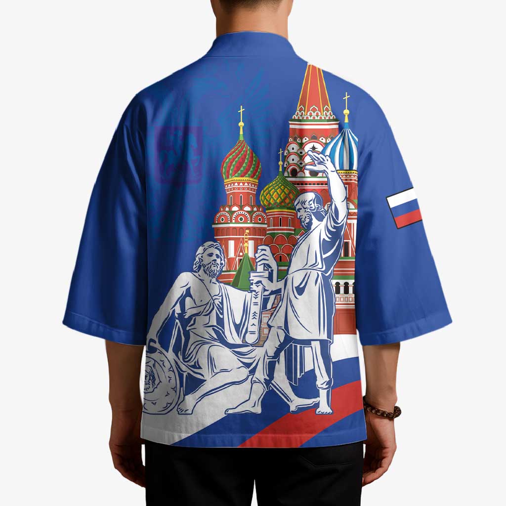 Russia National Unity Day Kimono Minin And Pozharsky Monument - Wonder Print Shop