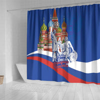 Russia National Unity Day Shower Curtain Minin And Pozharsky Monument - Wonder Print Shop