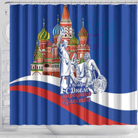 Russia National Unity Day Shower Curtain Minin And Pozharsky Monument - Wonder Print Shop