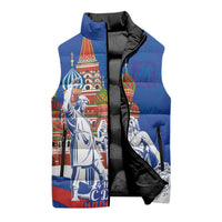 Russia National Unity Day Sleeveless Puffer Jacket Minin And Pozharsky Monument - Wonder Print Shop