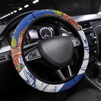 Russia National Unity Day Steering Wheel Cover Minin And Pozharsky Monument - Wonder Print Shop