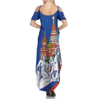 Russia National Unity Day Summer Maxi Dress Minin And Pozharsky Monument - Wonder Print Shop