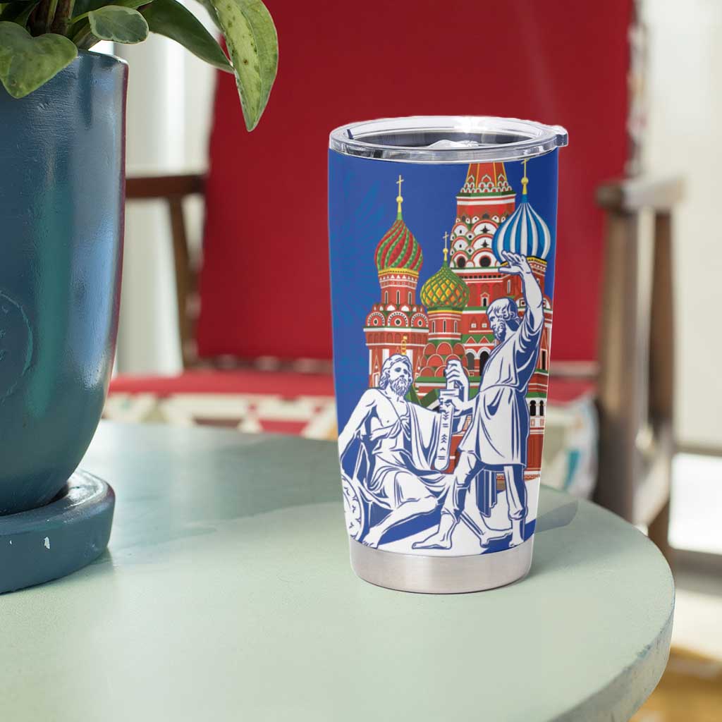 Russia National Unity Day Tumbler Cup Minin And Pozharsky Monument - Wonder Print Shop