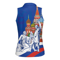 Russia National Unity Day Women Sleeveless Polo Shirt Minin And Pozharsky Monument - Wonder Print Shop
