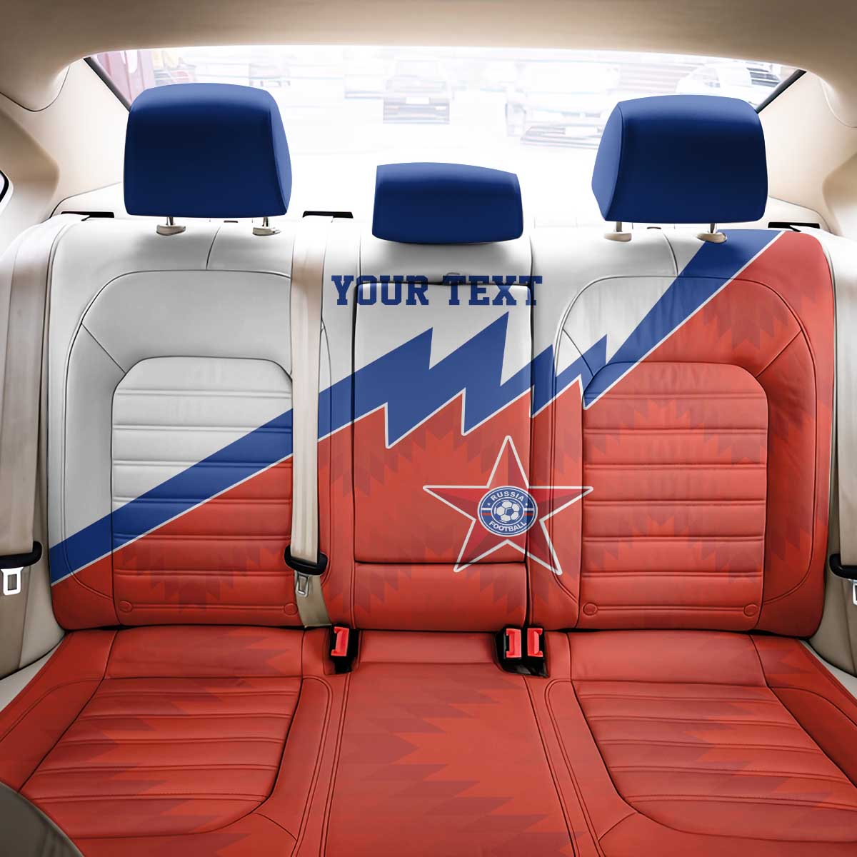 Personalized Russia Football Back Car Seat Cover The National Team Go Champion - Wonder Print Shop