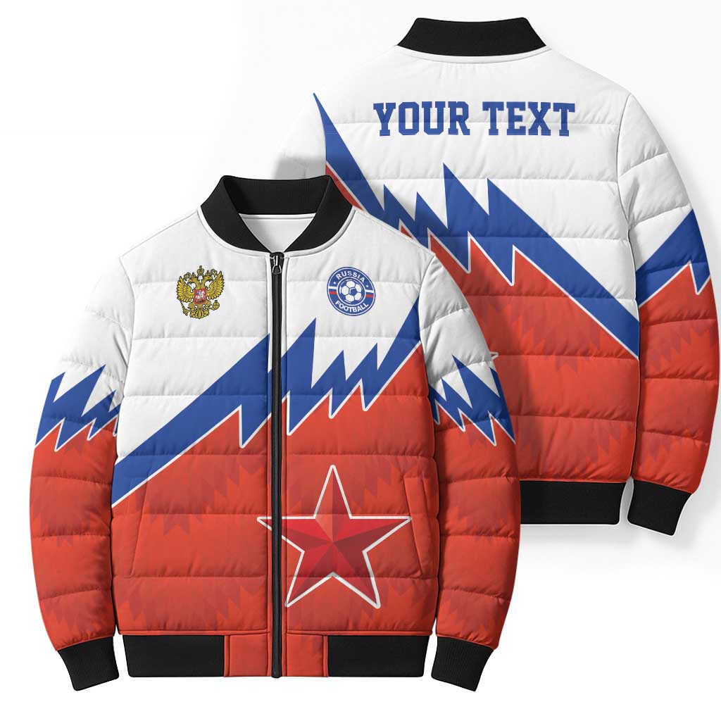 Personalized Russia Football Bomber Puffer Jacket The National Team Go Champion - Wonder Print Shop