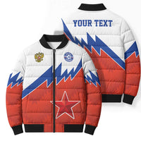 Personalized Russia Football Bomber Puffer Jacket The National Team Go Champion - Wonder Print Shop