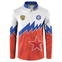 Personalized Russia Football Button Sweatshirt The National Team Go Champion - Wonder Print Shop