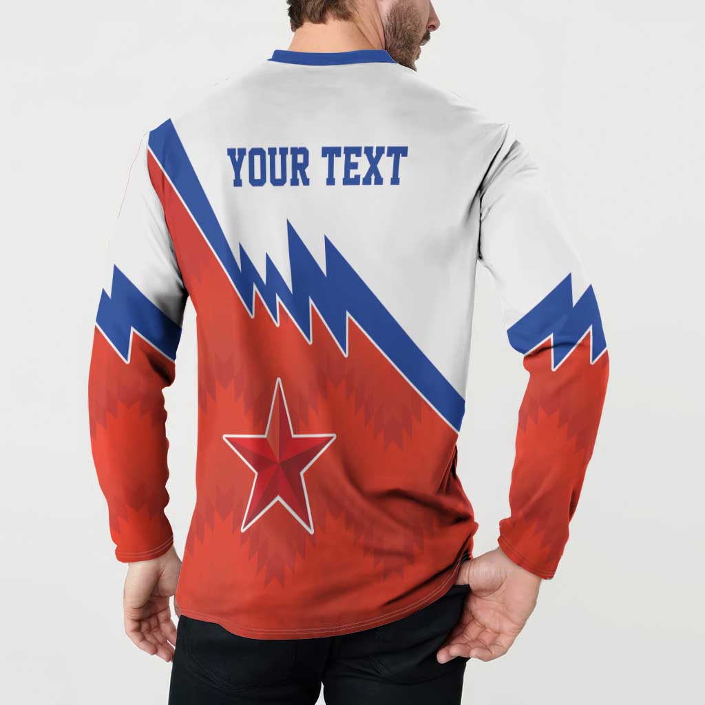 Personalized Russia Football Button Sweatshirt The National Team Go Champion - Wonder Print Shop