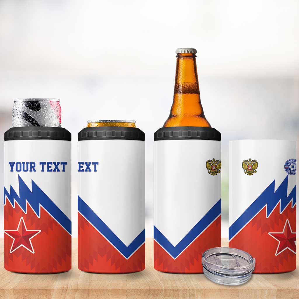 Personalized Russia Football 4 in 1 Can Cooler Tumbler The National Team Go Champion - Wonder Print Shop