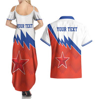 Personalized Russia Football Couples Matching Summer Maxi Dress and Hawaiian Shirt The National Team Go Champion - Wonder Print Shop
