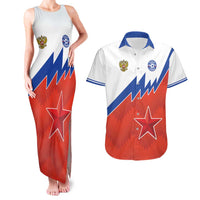 Personalized Russia Football Couples Matching Tank Maxi Dress and Hawaiian Shirt The National Team Go Champion - Wonder Print Shop