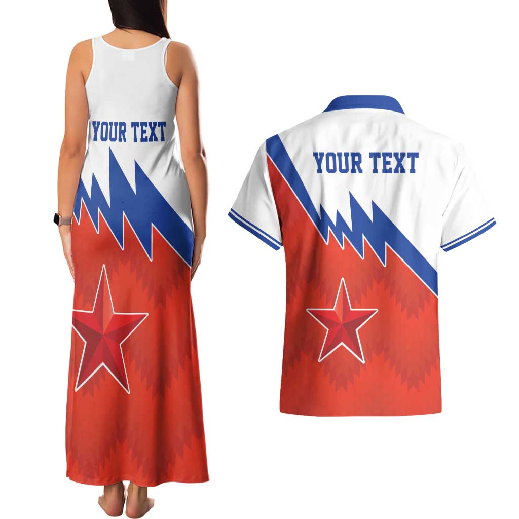 Personalized Russia Football Couples Matching Tank Maxi Dress and Hawaiian Shirt The National Team Go Champion - Wonder Print Shop