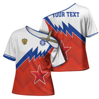 Personalized Russia Football Cross Shoulder Shirt The National Team Go Champion - Wonder Print Shop