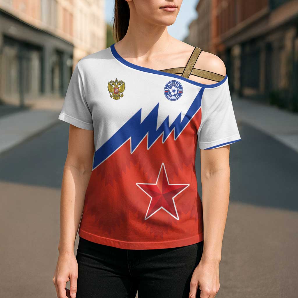 Personalized Russia Football Cross Shoulder Shirt The National Team Go Champion - Wonder Print Shop