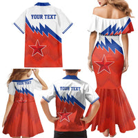 Personalized Russia Football Family Matching Mermaid Dress and Hawaiian Shirt The National Team Go Champion - Wonder Print Shop