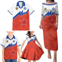 Personalized Russia Football Family Matching Puletasi and Hawaiian Shirt The National Team Go Champion - Wonder Print Shop