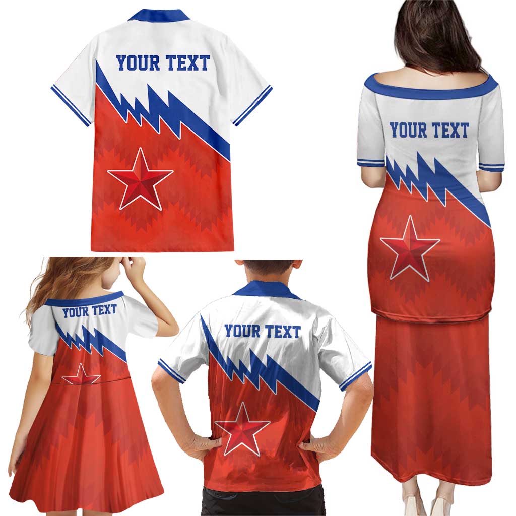 Personalized Russia Football Family Matching Puletasi and Hawaiian Shirt The National Team Go Champion - Wonder Print Shop