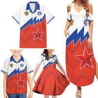 Personalized Russia Football Family Matching Summer Maxi Dress and Hawaiian Shirt The National Team Go Champion - Wonder Print Shop