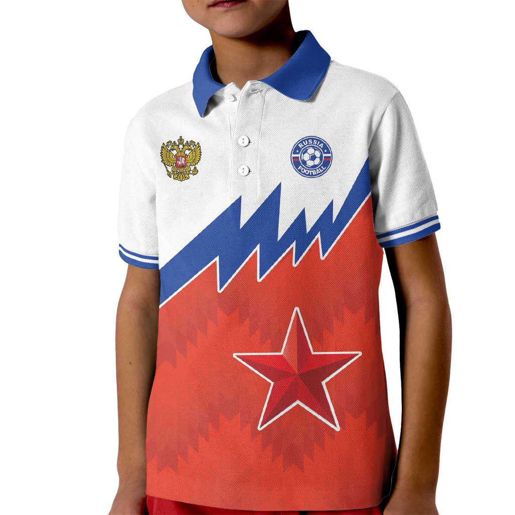 Personalized Russia Football Kid Polo Shirt The National Team Go Champion - Wonder Print Shop