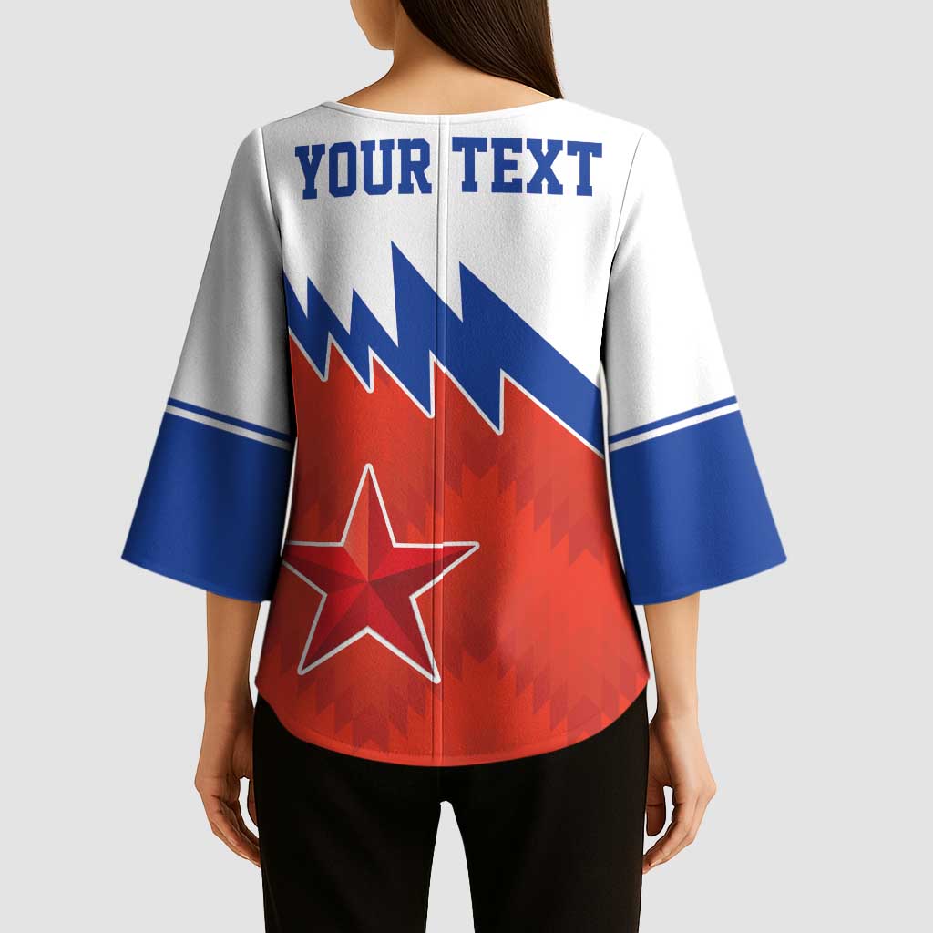 Personalized Russia Football Kimono Sleeve Blouse The National Team Go Champion - Wonder Print Shop