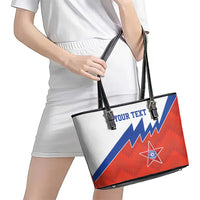 Personalized Russia Football Leather Tote Bag The National Team Go Champion - Wonder Print Shop
