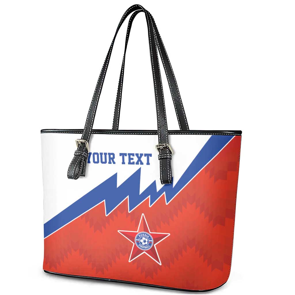 Personalized Russia Football Leather Tote Bag The National Team Go Champion - Wonder Print Shop
