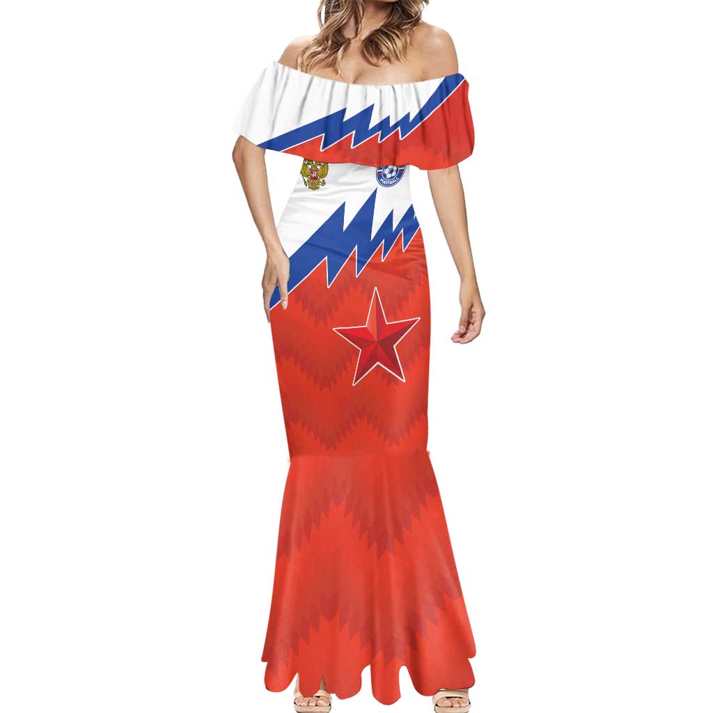 Personalized Russia Football Mermaid Dress The National Team Go Champion - Wonder Print Shop