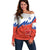 Personalized Russia Football Off Shoulder Sweater The National Team Go Champion - Wonder Print Shop
