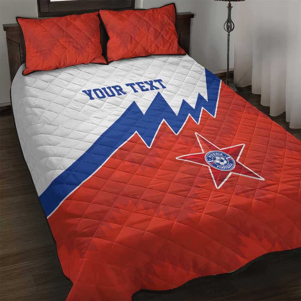 Personalized Russia Football Quilt Bed Set The National Team Go Champion - Wonder Print Shop