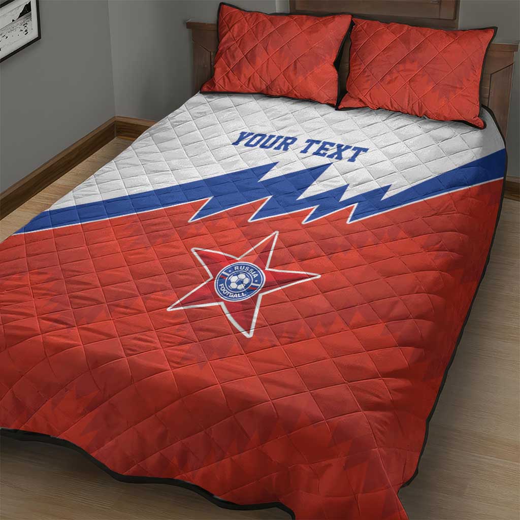 Personalized Russia Football Quilt Bed Set The National Team Go Champion - Wonder Print Shop