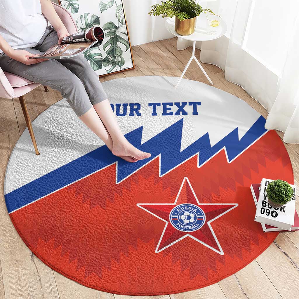 Personalized Russia Football Round Carpet The National Team Go Champion - Wonder Print Shop