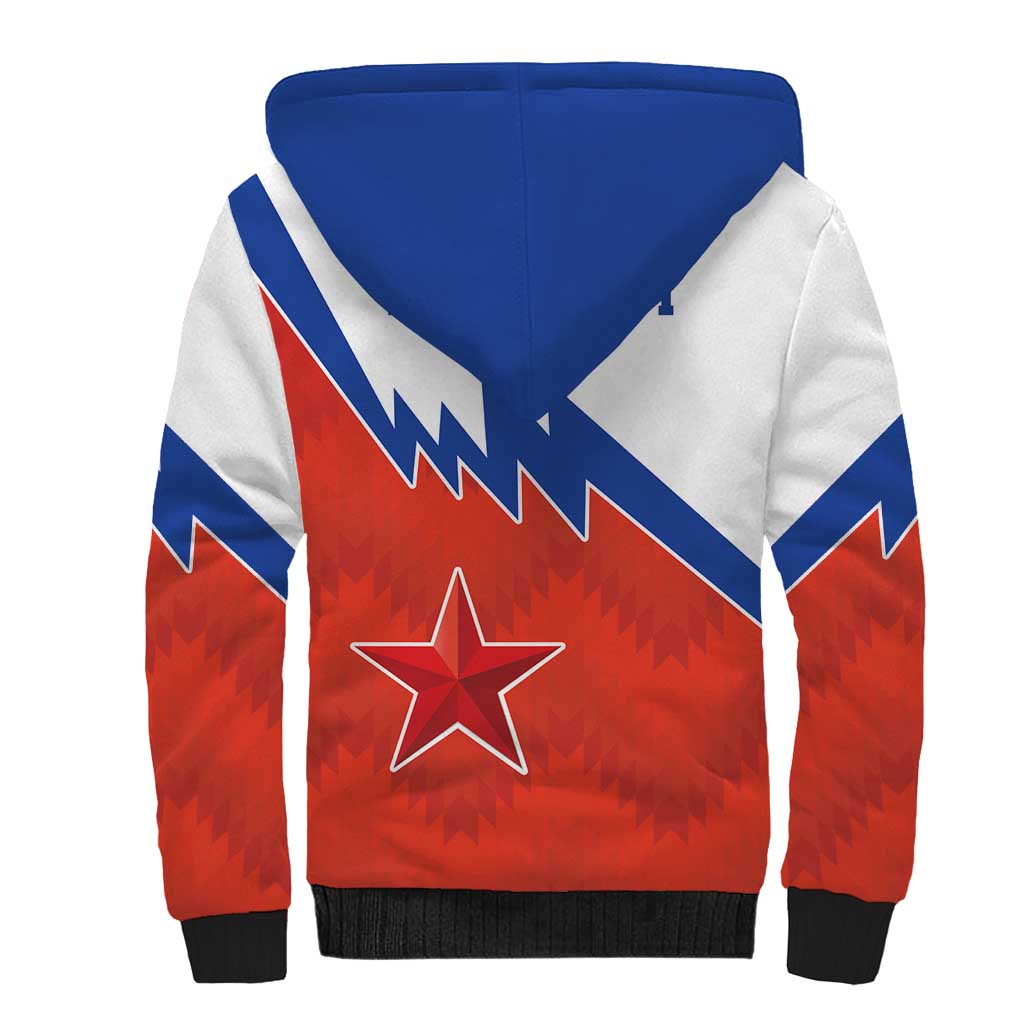 Personalized Russia Football Sherpa Hoodie The National Team Go Champion - Wonder Print Shop