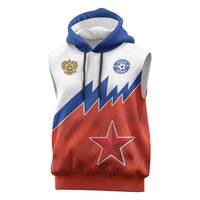 Personalized Russia Football Sleeveless Hoodie The National Team Go Champion - Wonder Print Shop