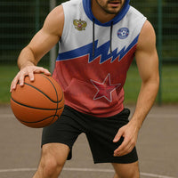 Personalized Russia Football Sleeveless Hoodie The National Team Go Champion - Wonder Print Shop