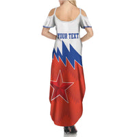 Personalized Russia Football Summer Maxi Dress The National Team Go Champion - Wonder Print Shop