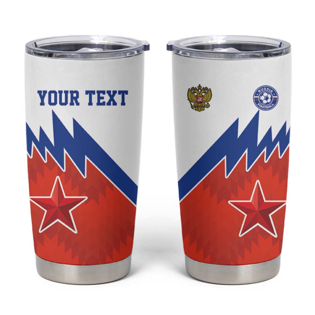 Personalized Russia Football Tumbler Cup The National Team Go Champion - Wonder Print Shop