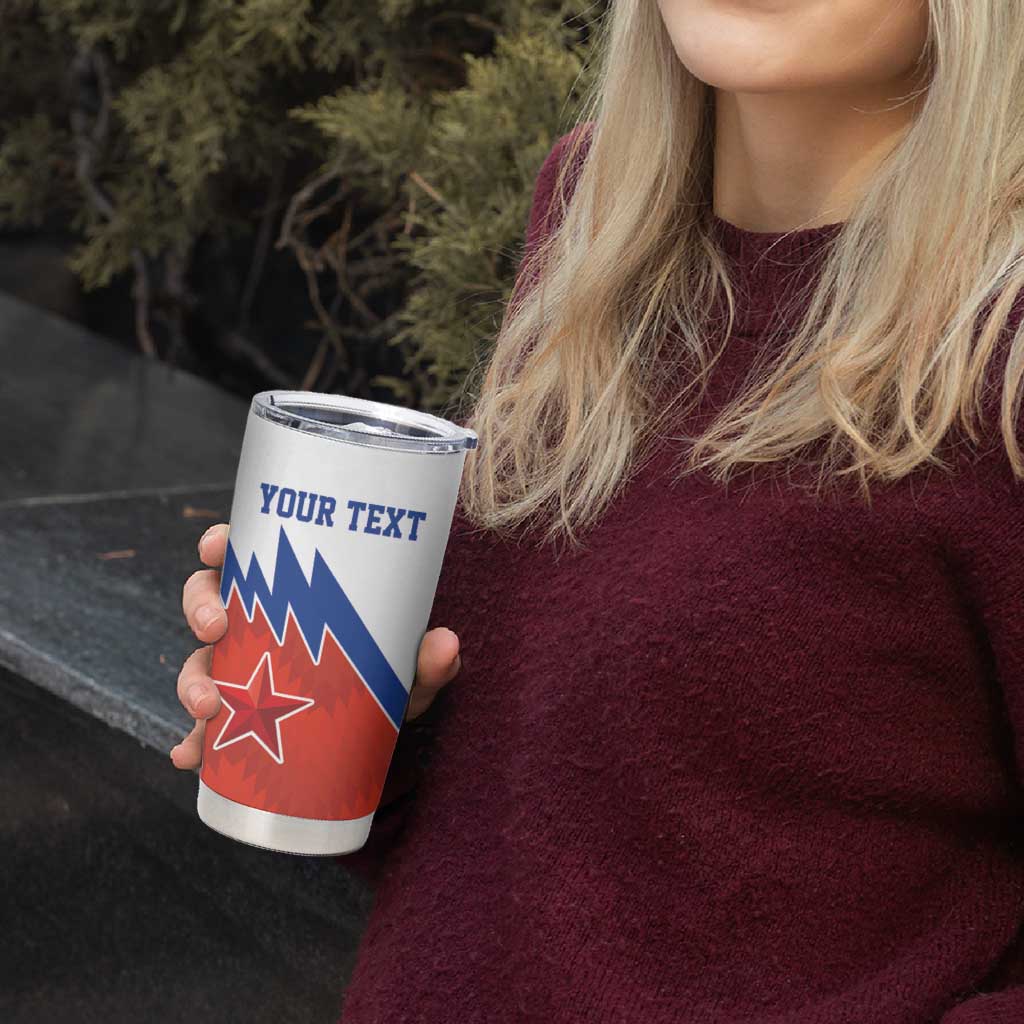 Personalized Russia Football Tumbler Cup The National Team Go Champion - Wonder Print Shop